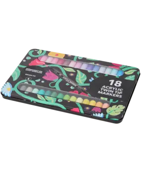 Craft World 18 Acrylic Twin Tip Markers (3209195) Craft World 18 Acrylic Twin Tip Markers (3209195)
