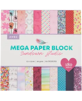 AVEC Sundown Studio 6x6 Inch MEGA Paper Block (3222144) AVEC Sundown Studio 6x6 Inch MEGA Paper Block (3222144)