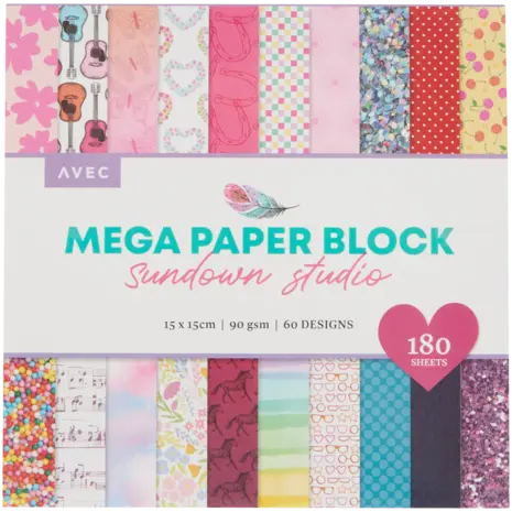AVEC Sundown Studio 6x6 Inch MEGA Paper Block (3222144) AVEC Sundown Studio 6x6 Inch MEGA Paper Block (3222144)