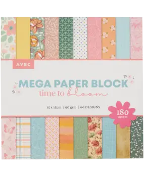 AVEC Time to Bloom 6x6 Inch MEGA Paper Block (3222144) AVEC Time to Bloom 6x6 Inch MEGA Paper Block (3222144)