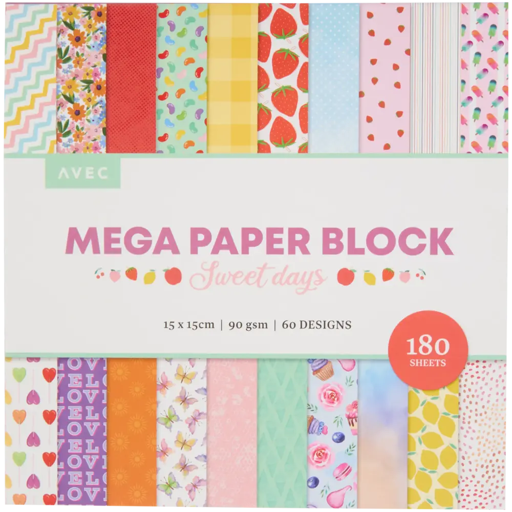 AVEC Sweet Days 6x6 Inch MEGA Paper Block (3222144)