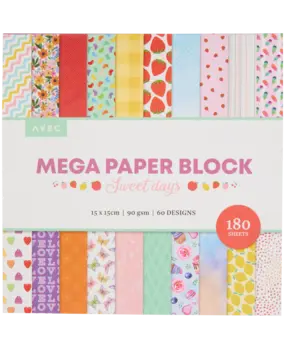 AVEC Sweet Days 6x6 Inch MEGA Paper Block (3222144)