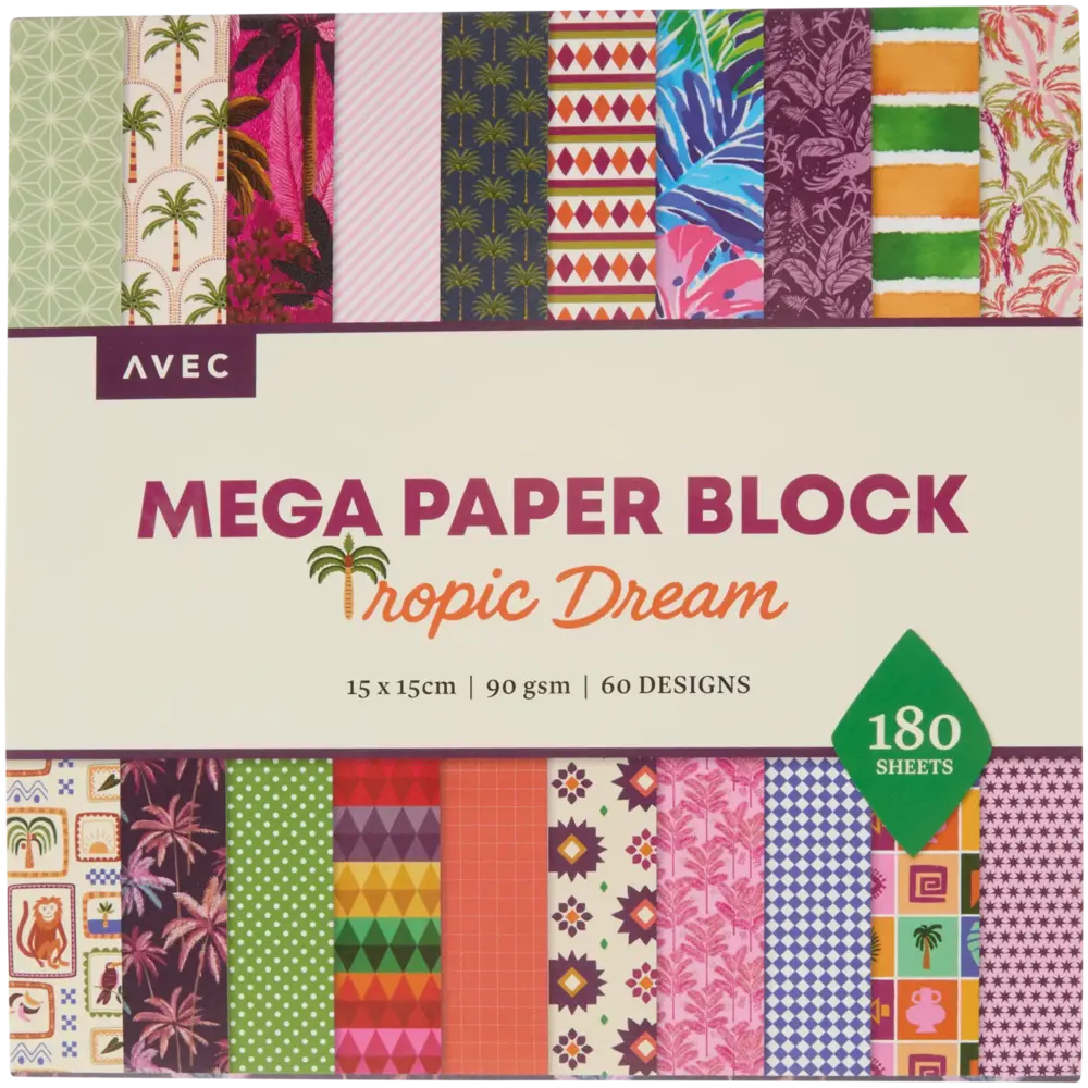AVEC Tropic Dream 6x6 Inch MEGA Paper Block (3222144)