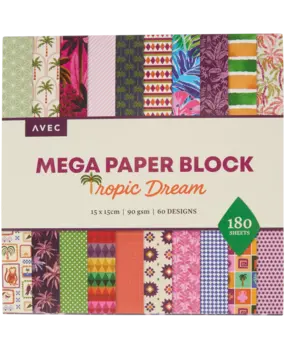 AVEC Tropic Dream 6x6 Inch MEGA Paper Block (3222144)