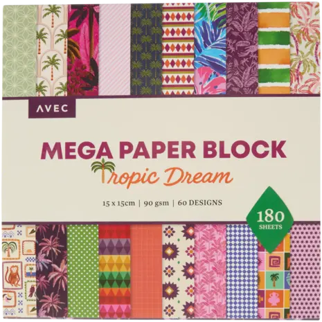 AVEC Tropic Dream 6x6 Inch MEGA Paper Block (3222144)