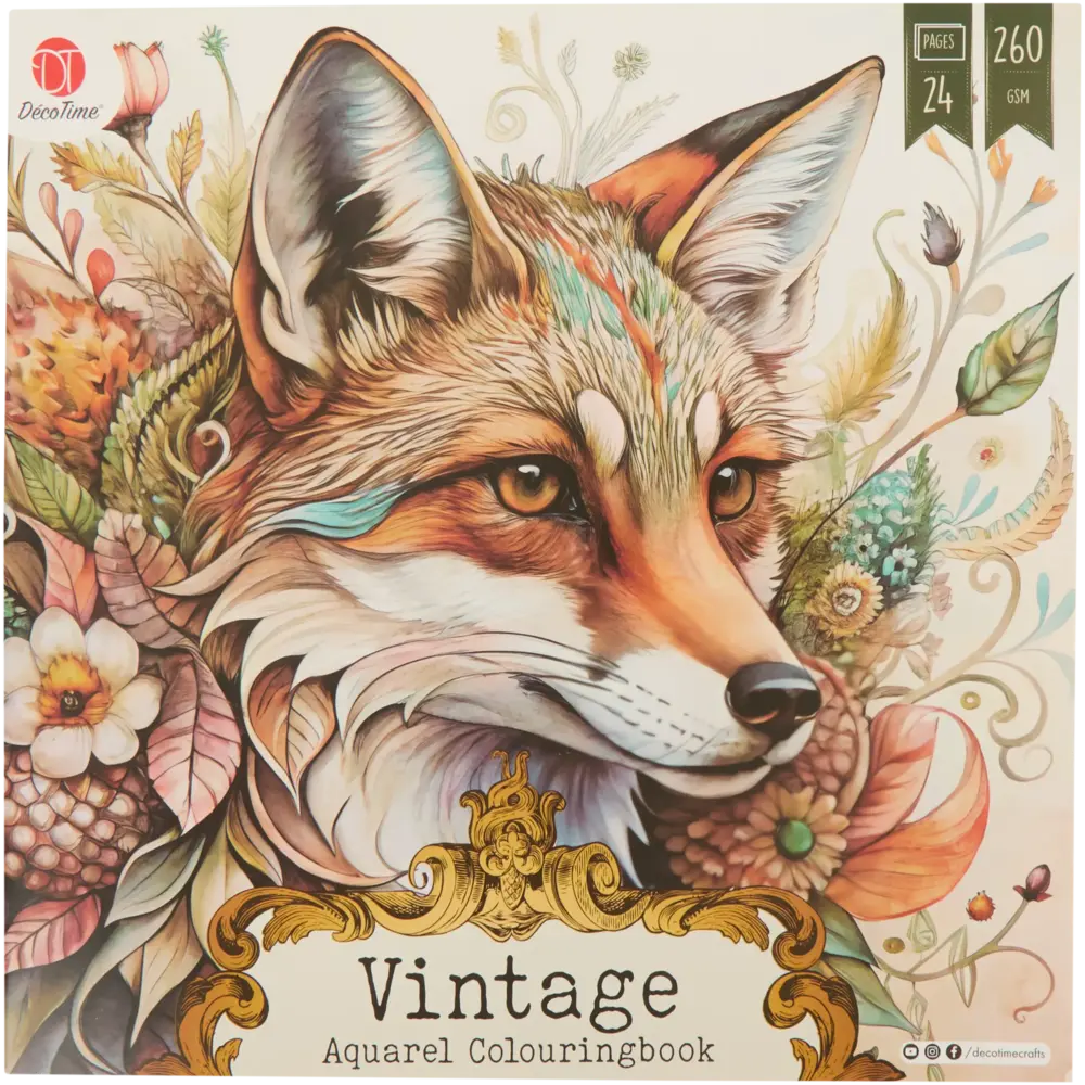 DécoTime Vintage Aquarel Colouringbook (3218270)