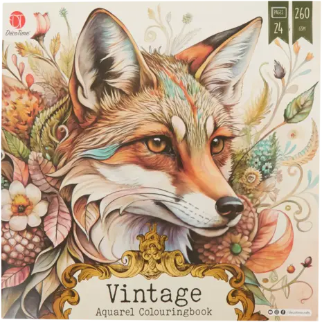 DécoTime Vintage Aquarel Colouringbook (3218270)