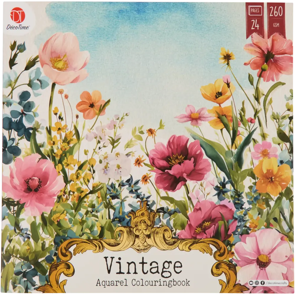 DécoTime Vintage Aquarel Colouringbook (3218270) DécoTime Vintage Aquarel Colouringbook (3218270)