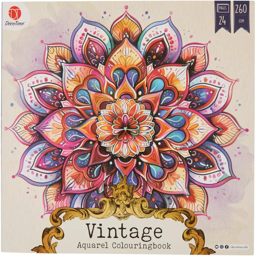DécoTime Vintage Aquarel Colouringbook (3218270) DécoTime Vintage Aquarel Colouringbook (3218270)