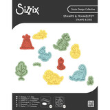 Sizzix Kid Create Clear Stamps with Framelits Dinosaur Adventures (667152)