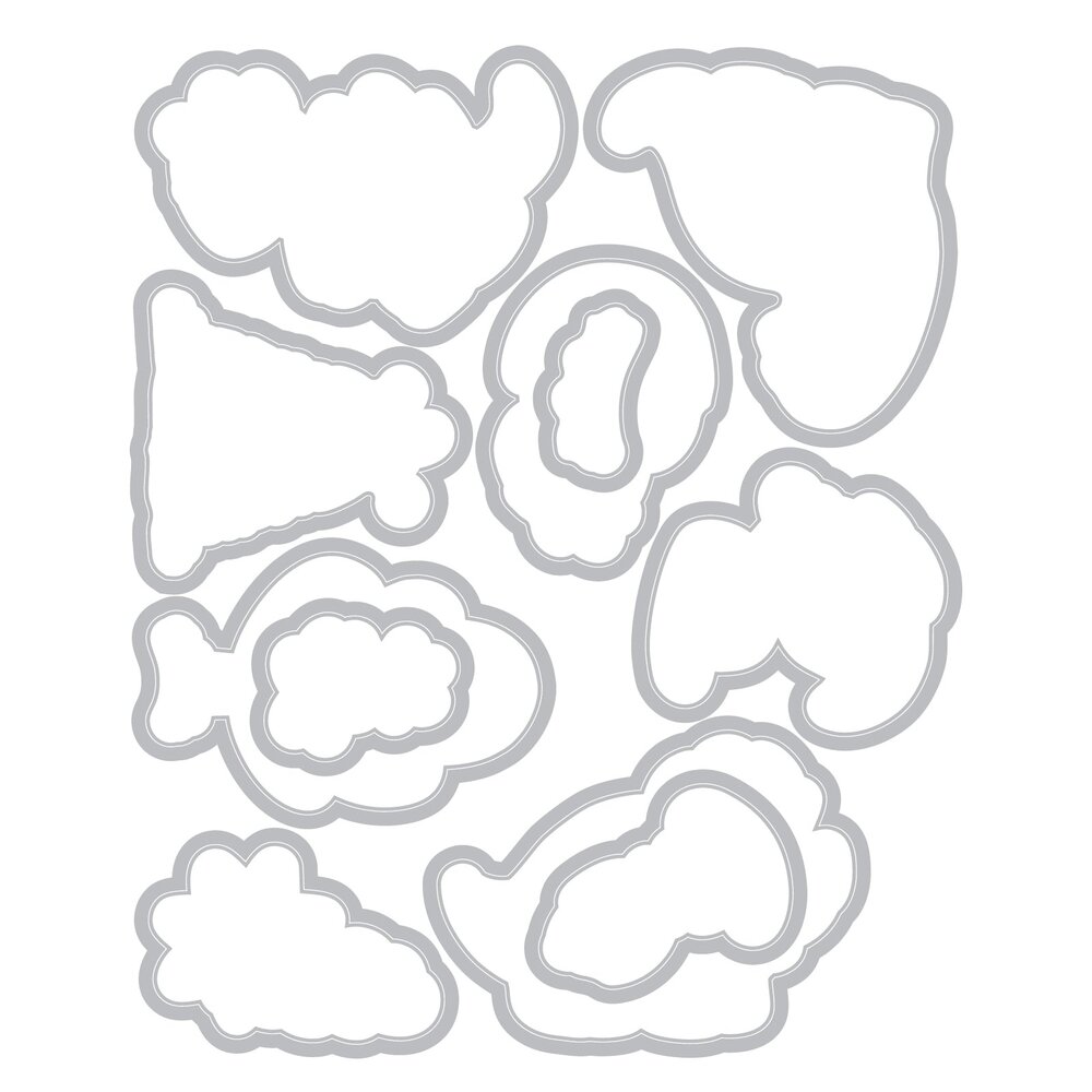 Sizzix Kid Create Clear Stamps with Framelits Dinosaur Adventures (667152)