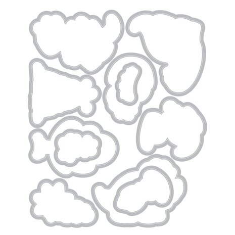 Sizzix Kid Create Clear Stamps with Framelits Dinosaur Adventures (667152)