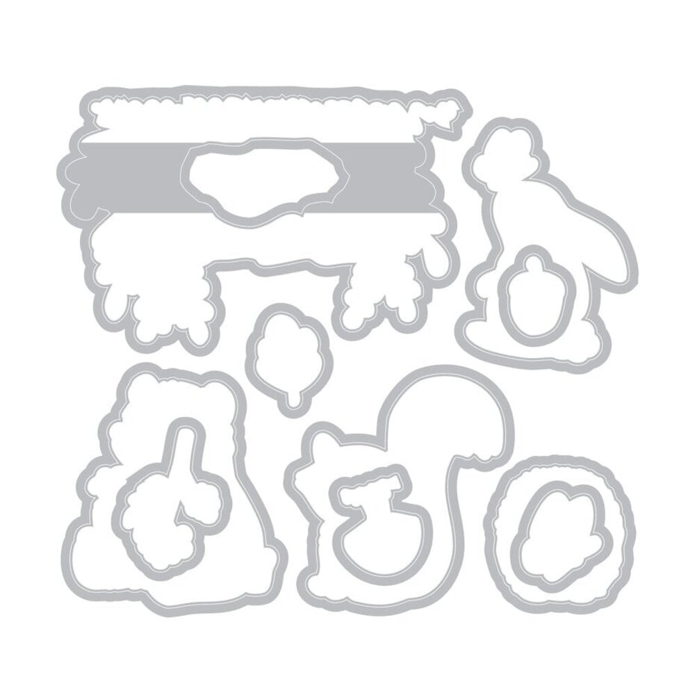 Sizzix Kid Create Clear Stamps with Framelits Forest Friends (667153) Sizzix Kid Create Clear Stamps with Framelits Forest Friends (667153)