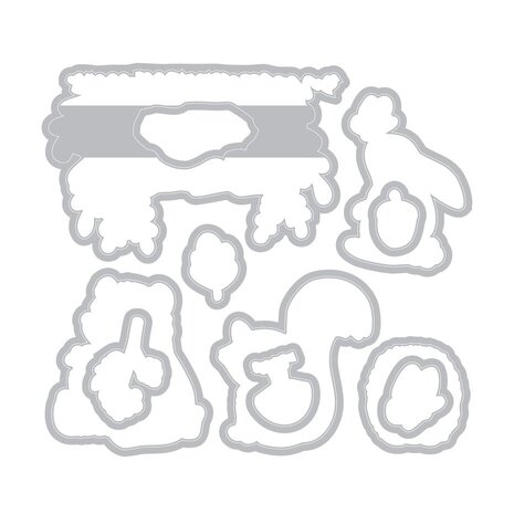 Sizzix Kid Create Clear Stamps with Framelits Forest Friends (667153) Sizzix Kid Create Clear Stamps with Framelits Forest Friends (667153)