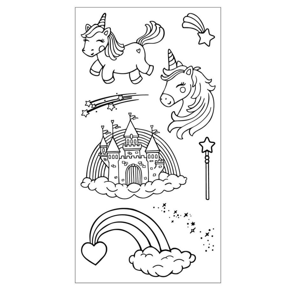 Sizzix Kid Create Clear Stamps with Framelits Unicorns and Rainbows (667154) Sizzix Kid Create Clear Stamps with Framelits Unicorns and Rainbows (667154)