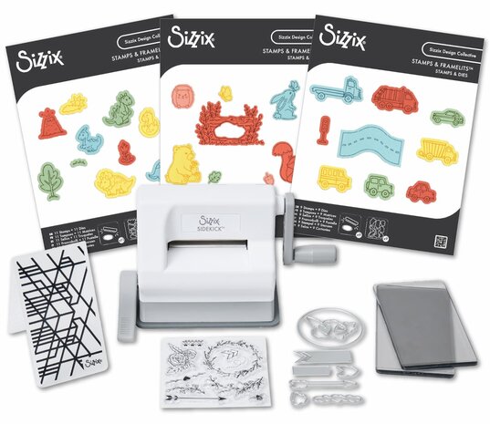 Sizzix Kid Create Clear Stamps with Framelits Dinosaur Adventures (667152)