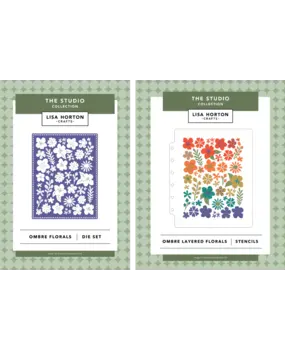 Lisa Horton Crafts The Studio Collection Ombré Florals Layering Stencils & Die Set DUO (LHCAS258/LHCCD383) Lisa Horton Crafts The Studio Collection Ombré Florals Layering Stencils & Die Set DUO (LHCAS258/LHCCD383)