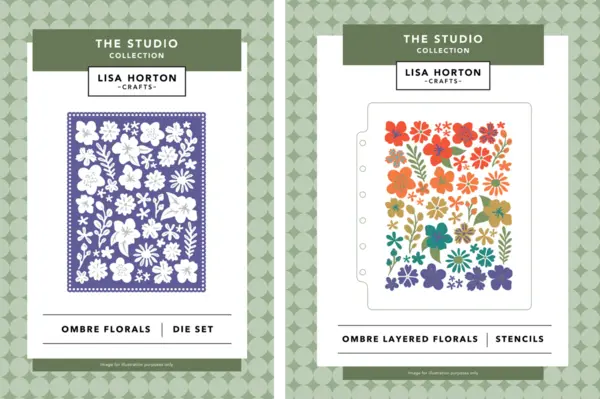 Lisa Horton Crafts The Studio Collection Ombré Florals Layering Stencils & Die Set DUO (LHCAS258/LHCCD383) Lisa Horton Crafts The Studio Collection Ombré Florals Layering Stencils & Die Set DUO (LHCAS258/LHCCD383)