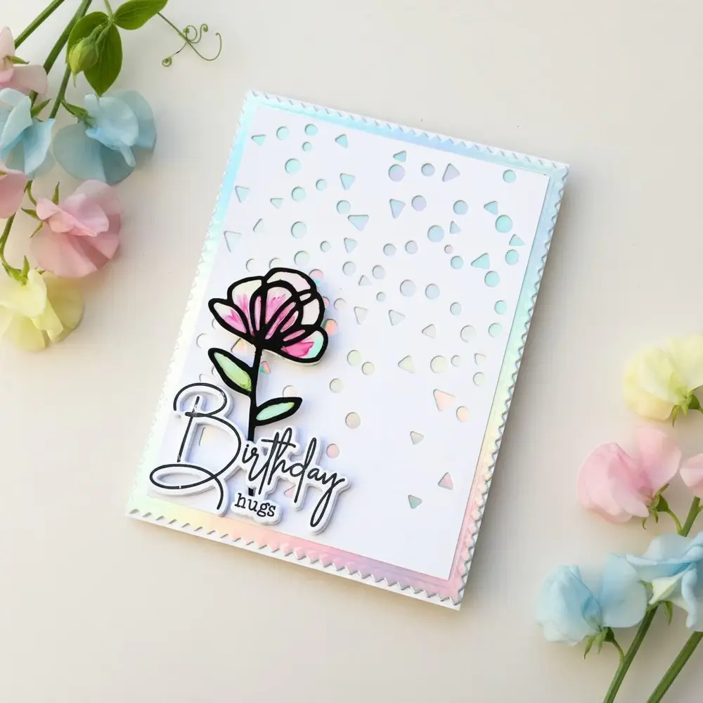 Lisa Horton Crafts The Studio Collection Ombré Shapes Layering Stencils & Die Set DUO (LHCAS259/LHCCD384)