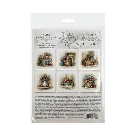 ITD Collection Christmas at Grandma's House 6x6 Inch Rice Paper Set (RSM 285) ITD Collection Christmas at Grandma's House 6x6 Inch Rice Paper Set (RSM 285)