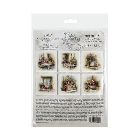 ITD Collection Christmas at Grandma's House 6x6 Inch Rice Paper Set (RSM 287) ITD Collection Christmas at Grandma's House 6x6 Inch Rice Paper Set (RSM 287)