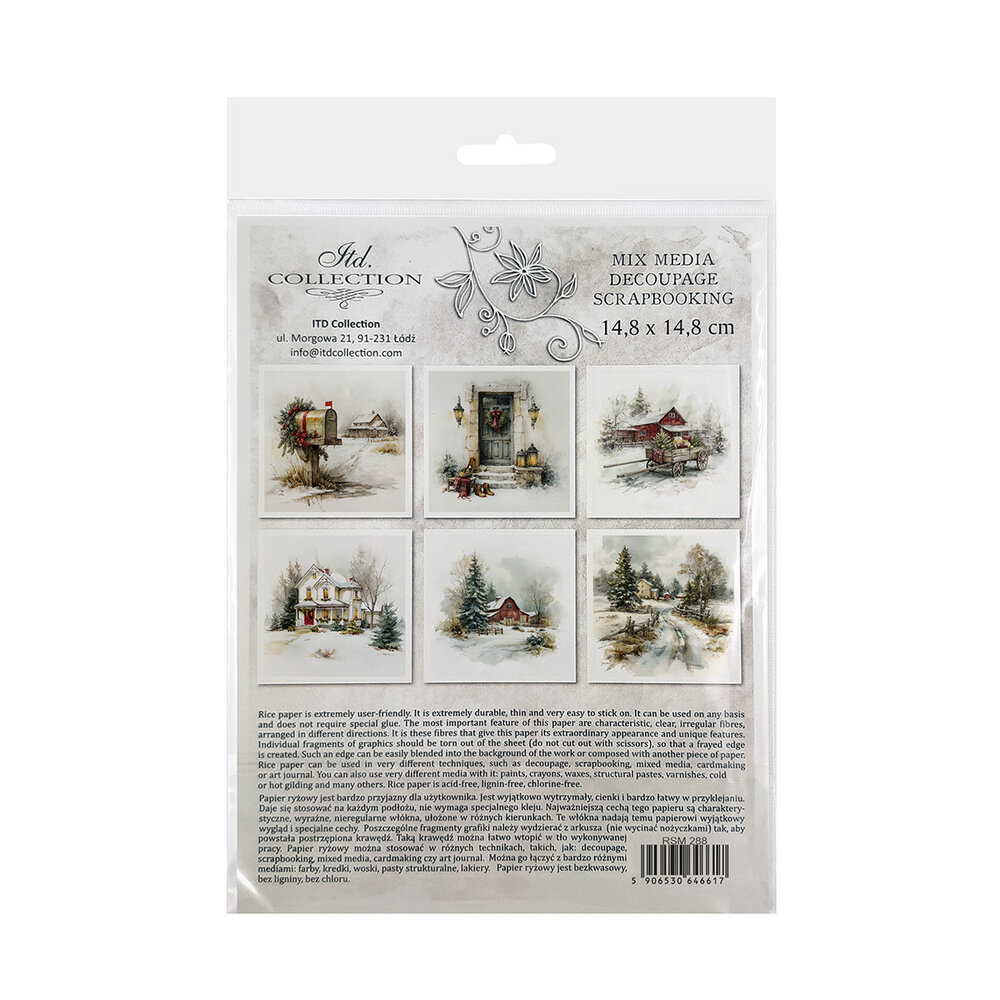 ITD Collection Christmas at Grandma's House 6x6 Inch Rice Paper Set (RSM 288) ITD Collection Christmas at Grandma's House 6x6 Inch Rice Paper Set (RSM 288)