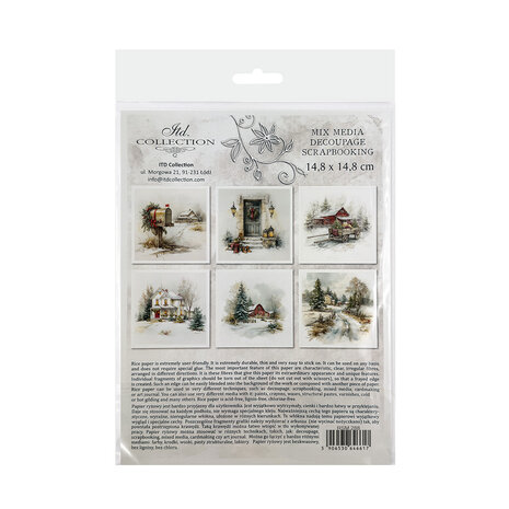 ITD Collection Christmas at Grandma's House 6x6 Inch Rice Paper Set (RSM 288) ITD Collection Christmas at Grandma's House 6x6 Inch Rice Paper Set (RSM 288)