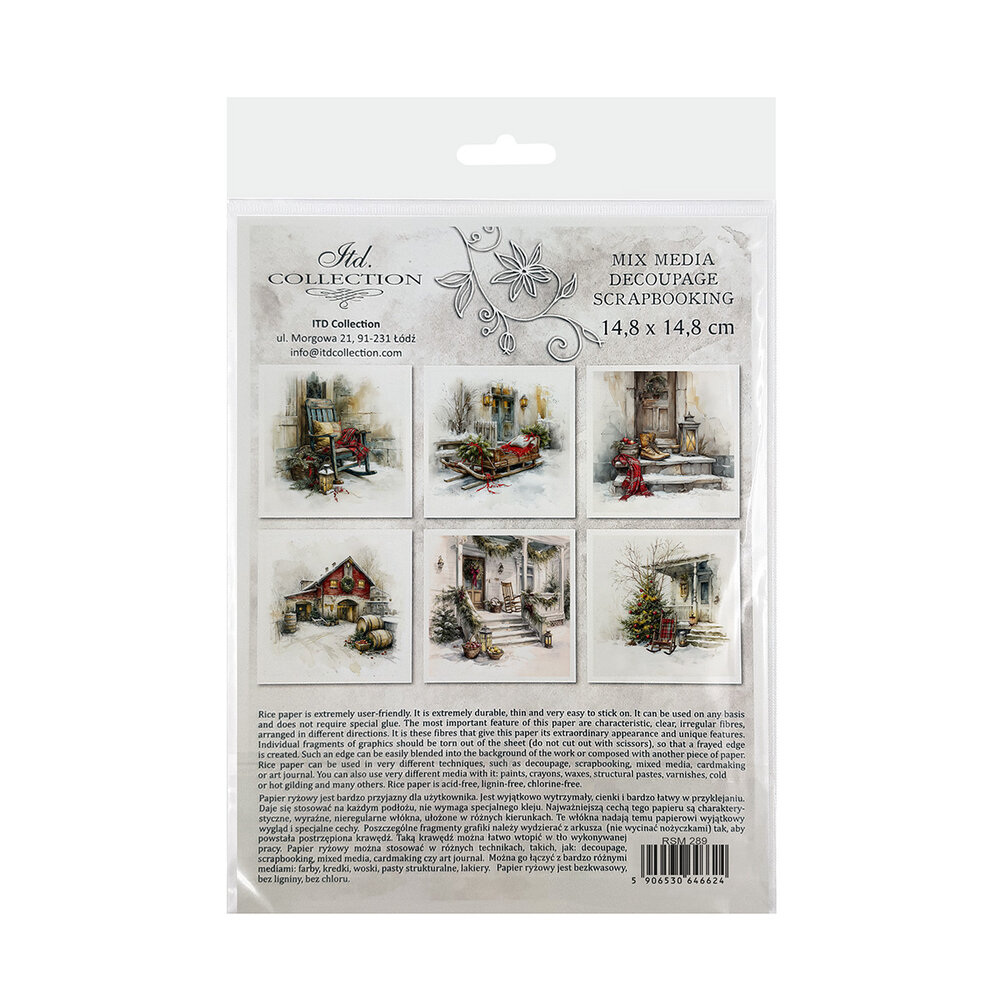 ITD Collection Christmas at Grandma's House 6x6 Inch Rice Paper Set (RSM 289) ITD Collection Christmas at Grandma's House 6x6 Inch Rice Paper Set (RSM 289)