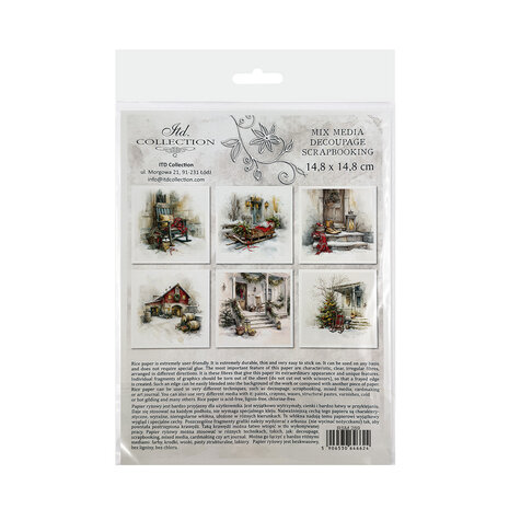 ITD Collection Christmas at Grandma's House 6x6 Inch Rice Paper Set (RSM 289) ITD Collection Christmas at Grandma's House 6x6 Inch Rice Paper Set (RSM 289)