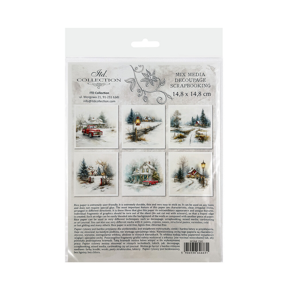 ITD Collection Christmas at Grandma's House 6x6 Inch Rice Paper Set (RSM 290) ITD Collection Christmas at Grandma's House 6x6 Inch Rice Paper Set (RSM 290)