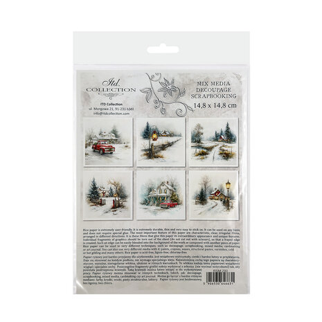 ITD Collection Christmas at Grandma's House 6x6 Inch Rice Paper Set (RSM 290) ITD Collection Christmas at Grandma's House 6x6 Inch Rice Paper Set (RSM 290)
