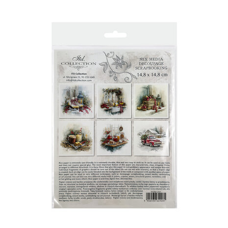 ITD Collection Christmas at Grandma's House 6x6 Inch Rice Paper Set (RSM 291) ITD Collection Christmas at Grandma's House 6x6 Inch Rice Paper Set (RSM 291)
