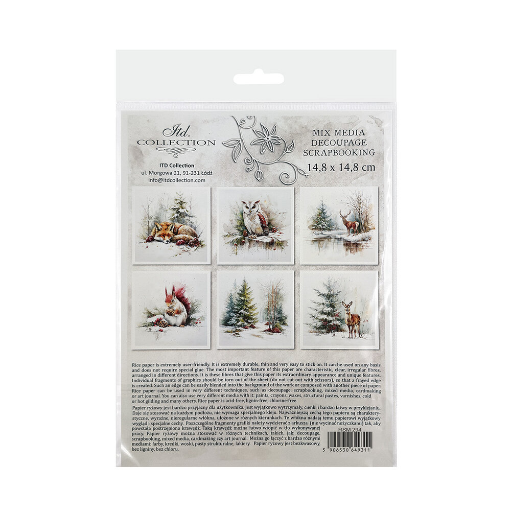 ITD Collection Christmas at Grandma's House 6x6 Inch Rice Paper Set (RSM 294) ITD Collection Christmas at Grandma's House 6x6 Inch Rice Paper Set (RSM 294)