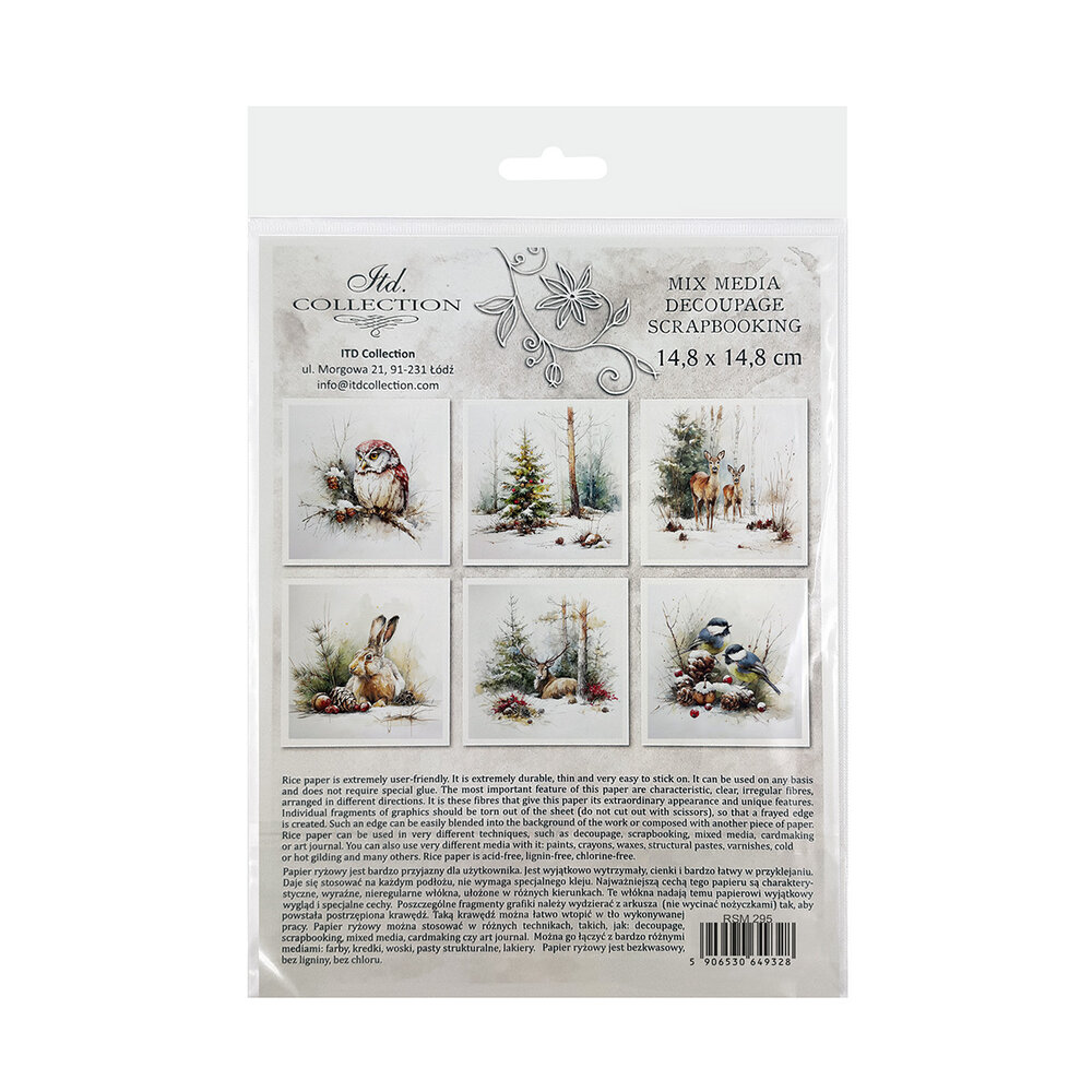 ITD Collection Christmas at Grandma's House 6x6 Inch Rice Paper Set (RSM 295) ITD Collection Christmas at Grandma's House 6x6 Inch Rice Paper Set (RSM 295)