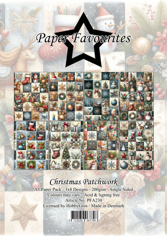 Paper Favourites Christmas Patchwork A5 Paper Pack (PFA230) Paper Favourites Christmas Patchwork A5 Paper Pack (PFA230)