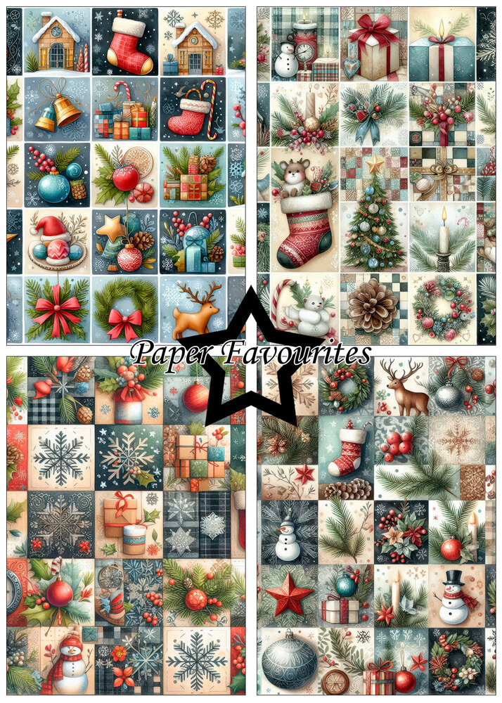 Paper Favourites Christmas Patchwork A5 Paper Pack (PFA230) Paper Favourites Christmas Patchwork A5 Paper Pack (PFA230)