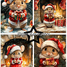 Paper Favourites Christmas Mouse A6 Paper Pad (PFA631) Paper Favourites Christmas Mouse A6 Paper Pad (PFA631)