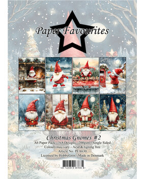 Paper Favourites Christmas Gnomes #2 A6 Paper Pad (PFA630)