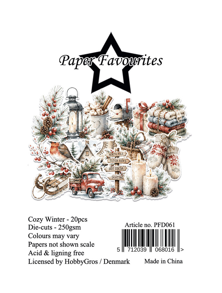 Paper Favourites Die-Cuts Cosy Winter (PFD061) Paper Favourites Die-Cuts Cosy Winter (PFD061)