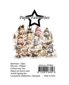 Paper Favourites Die-Cuts Snowman (PFD064) Paper Favourites Die-Cuts Snowman (PFD064)