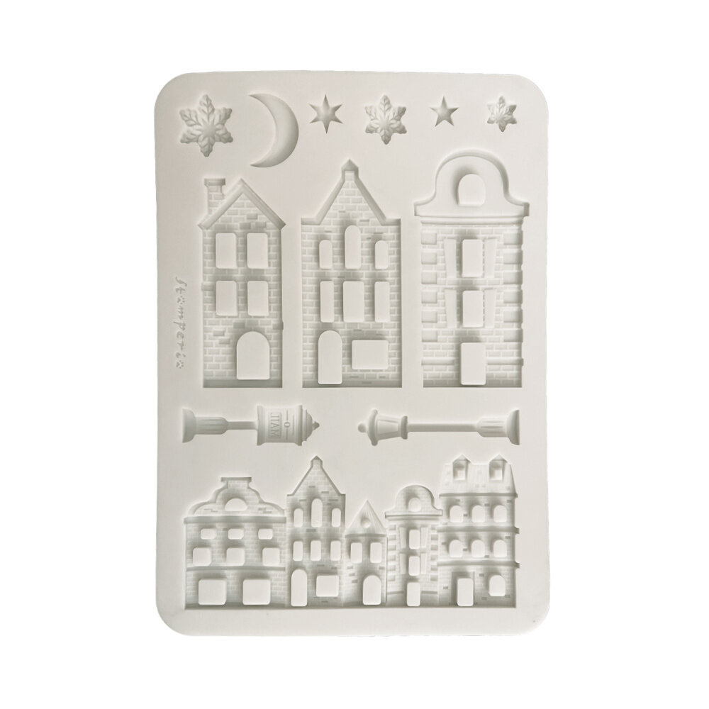 Stamperia A5 Silicon Mould Christmas Village (KACMA616)