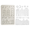 Stamperia A5 Silicon Mould Christmas Village (KACMA616)
