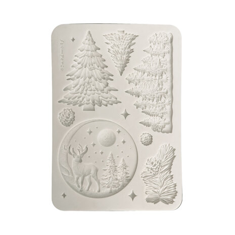 Stamperia A5 Silicon Mould Winter Landscape (KACMA617)