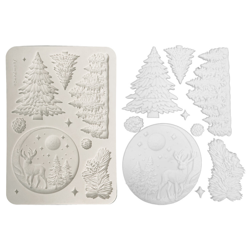 Stamperia A5 Silicon Mould Winter Landscape (KACMA617)