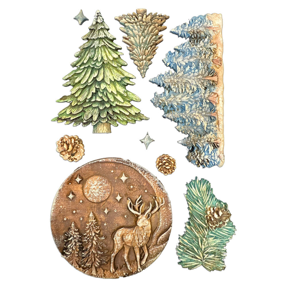 Stamperia A5 Silicon Mould Winter Landscape (KACMA617)