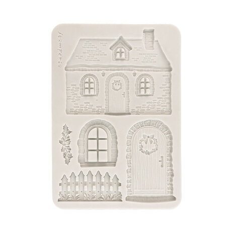 Stamperia A5 Silicon Mould Christmas Cottage (KACMA619)