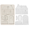 Stamperia A5 Silicon Mould Christmas Cottage (KACMA619)