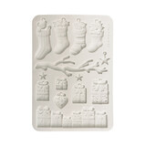 Stamperia A5 Silicon Mould Christmas Socks and Presents (KACMA620)