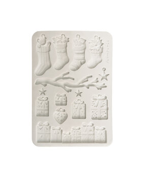 Stamperia A5 Silicon Mould Christmas Socks and Presents (KACMA620)