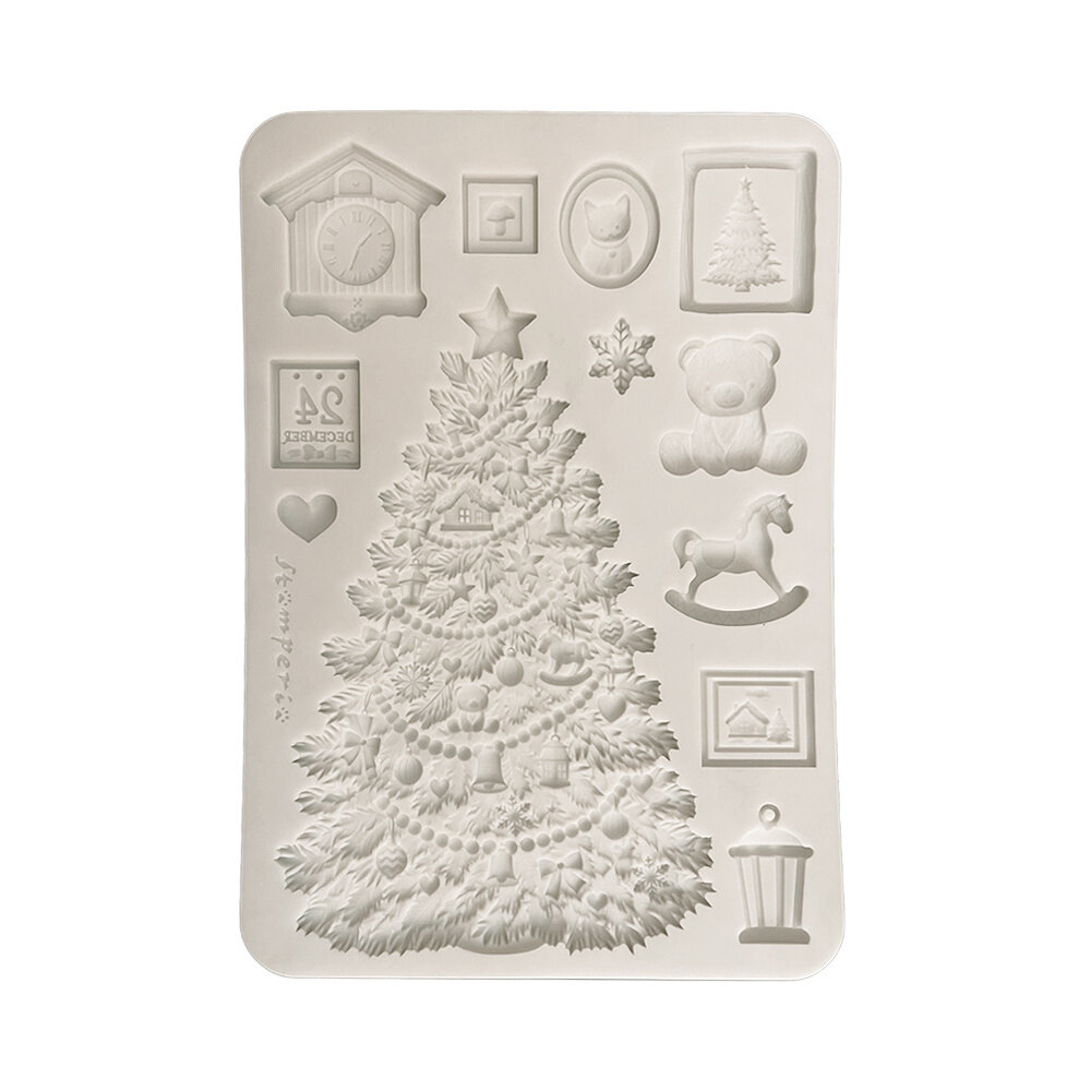 Stamperia A5 Silicon Mould Christmas Tree (KACMA621)